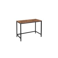 Mesa Adicional Estrecha de Café con 3 Estantes Estilo Industrial para Sala de Estar, Dormitorio, Cocina Fácil Montaje Marrón Rústico - details 5