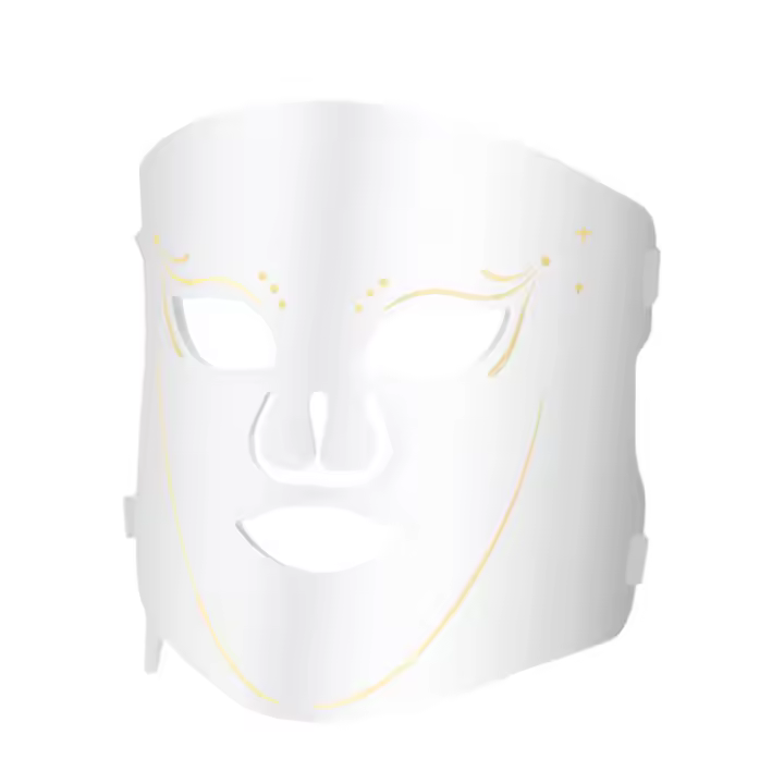 Máscara de Luz Roja para la Cara Silicona Suave, Ligera y Plegable Cuidado de la Piel Facial en Casa con 7 Colores - 1