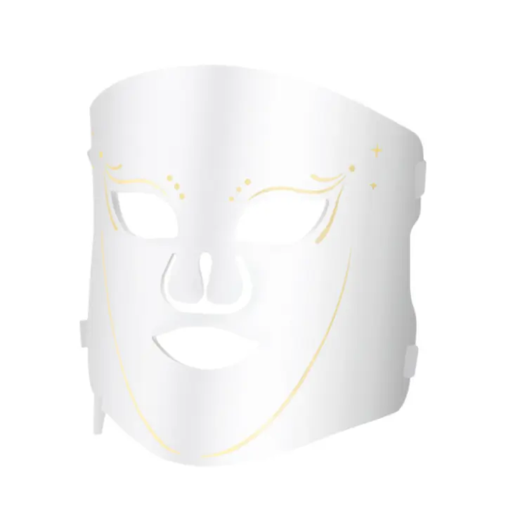 Máscara de Luz Roja para la Cara Silicona Suave, Ligera y Plegable Cuidado de la Piel Facial en Casa con 7 Colores - 1