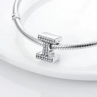 LAZA-abalorio de plata de ley 925 con 26 letras del alfabeto, abalorio de A-Z con nombre, compatible con Pulsera Original, collar, colgante, regalo de joyería - details 51