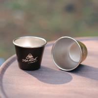 Mini taza de camping de acero inoxidable, 4-1 piezas, 50 ml, adecuada para VIE al aire libre, cerveza, vino, café, té, leche, bebidas, agua, - details 7