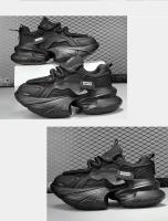 Primavera otoño moda transpirable hombres zapatillas 2025Nuevo encaje hasta suela gruesa elevada zapatos vulcanizados de los hombres Tenis Masculino - details 14