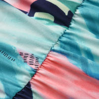 Vestidos largos con cuello en V para mujer, sin mangas, cintura alta, playa, Maxi, azul, rosa, estampado S - details 16