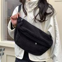 1 bolso bandolera de pana de gran capacidad, bolso cruzado de moda versátil - details 0