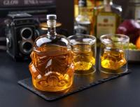 Botella creativa transparente de whisky de cristal, whisky escocés bourbon, vodka, Star Wars, paquete de regalo para hombre - details 4