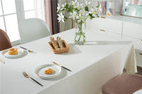 Mantel de Encaje Blanco Clásico Cubierta de Mesa Rectangular a Prueba de Polvo para Sala de Estar, Cocina, Picnic Decoración del Hogar - details 4