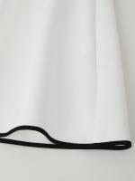 Women Lace Up Stand Collar White Mini Dress Long Sleeve Elegant Party Vintage Dresses  Classic Hollow Out Female Vestidos - details 6