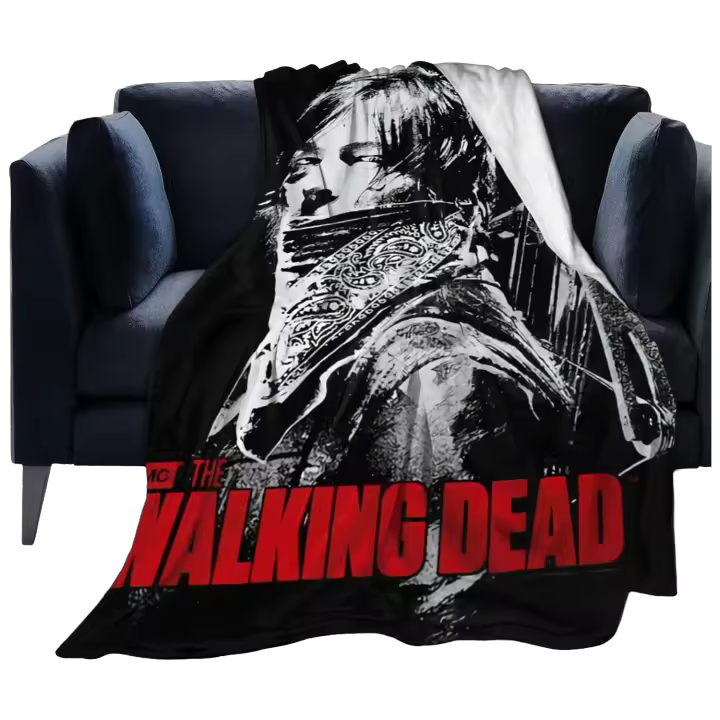 Manta de The Walking Horror Drama Dead Throw para sofá, dormitorio, mantas suaves para aire acondicionado, todas las estaciones - 1