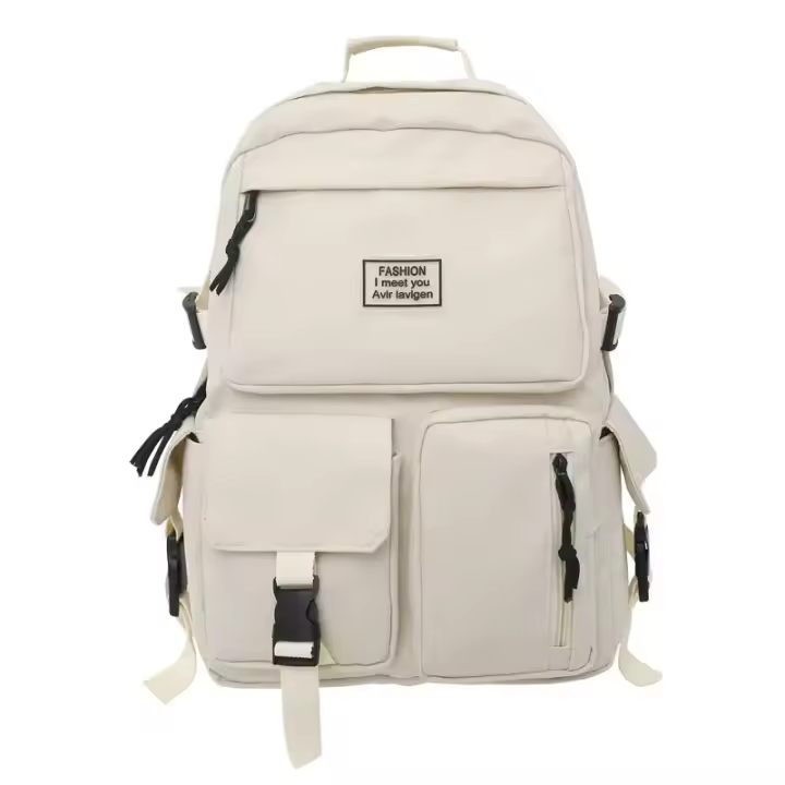 Mochila escolar de gran capacidad, versión coreana del estilo Harajuku, mochila de pareja para estudiantes, tendencia de mochila - 1