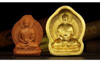 Moldes de estatua de limpieza de latón puro, limpieza de agua de barro, oferta de productos étnicos tibetanos, Buda Amitabha - details 11