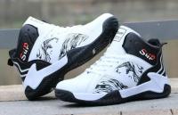 Venta al por mayor Otoño Invierno PU Zapatos de baloncesto de cuero para hombres Zapatos deportivos con cordones estilo coreano Zapatos de hombre transfronterizos de moda - details 2