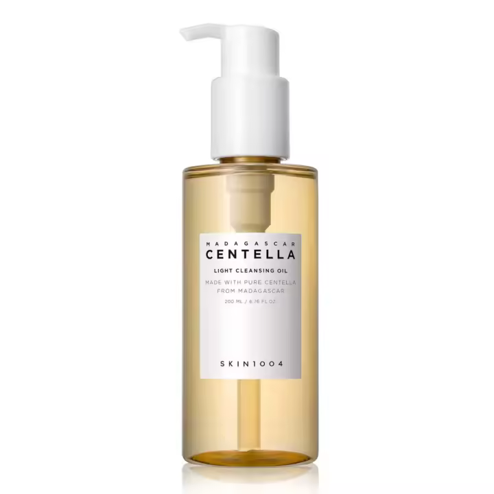 Madagascar Centelia 6.76 fl.oz aceite limpiador ligero, limpiador facial suave de 200 ml para deportes y reuniones al aire libre - 1