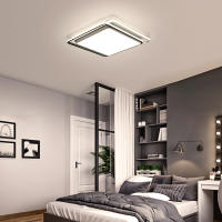 Lámpara de techo LED de montaje empotrado 54W 19 pulgadas lámpara de techo LED cuadrada, lámpara de sala de estar dormitorio cuadrado, iluminación minimalista moderna luz blanca fría para cocina baño pasillo - details 2