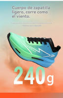Zapatos acolchados con placa de carbono y superficie de malla transpirable de verano, zapatos deportivos para niños adolescentes - details 9