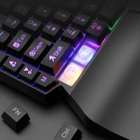 Mini teclado de una mano, teclado USB ultradelgado para juegos, retroiluminación con cable, Teclado mecánico para juegos, PC de escritorio - details 6