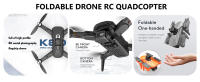 Dron RC Plegable con Cámara Dual 8K WiFi 5G, Evitación de Obstáculos, Posicionamiento de Flujo Óptico, Vuelo Estacionario Negro - details 0
