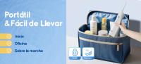 Hilo dental de agua, púas para dientes, 4 chorros, 3 modos, portátil, inalámbrico, D52, limpiador de dientes, púas orales impermeables IPX7 - details 6