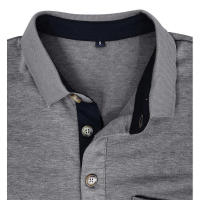 Camiseta Polo Básica de Manga Larga con Solapa para Hombre - details 8