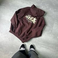 Sudadera De Capucha Estampada Con Patrón De Letras Estilo Hip Hop Gótico Clásico Casual Para Hombre Y Mujer Tallas Grandes Para Otoño - details 3