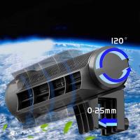 Ventilador de refrigeración para acuario con conversión de frecuencia, ventilador de refrigeración silencioso ajustable para pecera, Control automático de temperatura negro - details 5