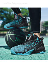 Zapatillas de baloncesto antideslizantes para hombre, zapatos deportivos transpirables, cómodos, para entrenamiento en el gimnasio, deportivas altas para niños - details 17