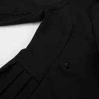 Traje negro elegante estilo maduro vestido acampanado moda mujer Otoño Invierno nueva colección - details 18
