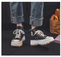 Zapatillas Deportivas de Moda y Versátiles Transpirables, Cómodas y Informales con Punta Redonda Elevada, Suela Gruesa de Lona - details 3