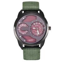 Reloj de Pulsera de Cuarzo Automático Estilo Casual de Moda para Hombres Correa de Nylon Negro - details 26