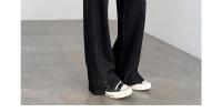Pantalones de Terciopelo de Heringbone de Tamaño Grande Pantalones Anchos para Mujer en Otoño-Invierno 2025 Pantalones de Moda de Lana Rectos y Estrechos - details 3