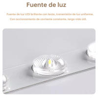 Hogar inteligente, decoración de interiores, techo, control remoto, luz de techo LED de madera inteligente para dormitorio y sala de estar. - details 8