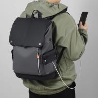 Mochila para ordenador portátil de cuero PU impermeable para hombre, mochila grande para ordenador de negocios, mochila urbana para hombre, carga USB - details 19