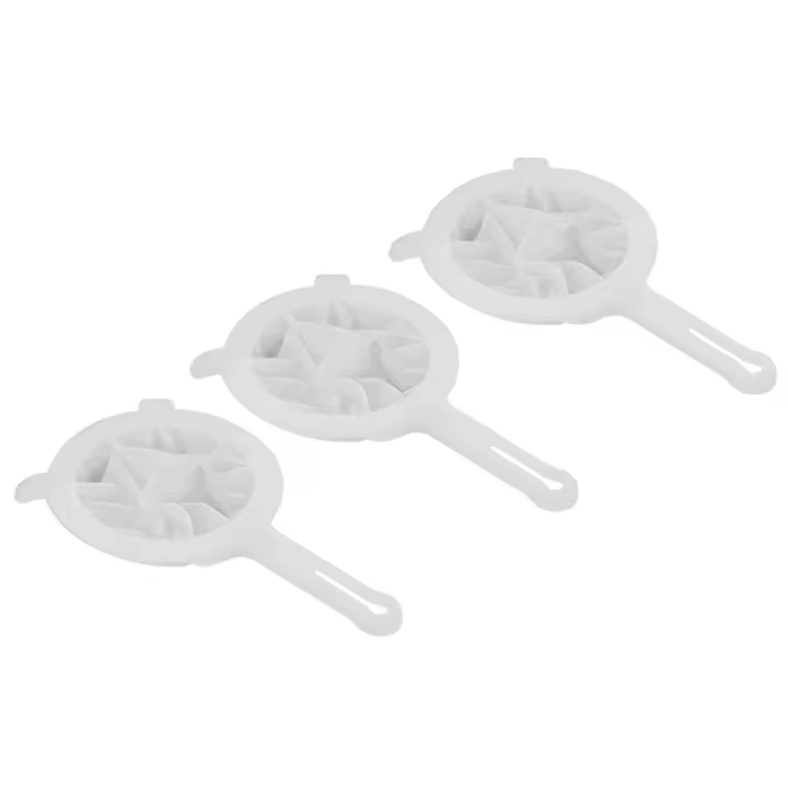 Colador de malla ultrafina de nailon para cocina, cuchara de filtro para leche de soja y café, 3 piezas, 100/200/400 - 1