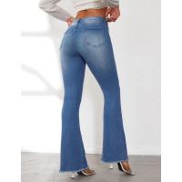 Pantalones vaqueros acampanados de cintura alta para mujer, estilo hippie, a la mitad de precio - details 4