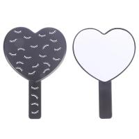 Espejo de pestañas en forma de corazón, espejo de mano portátil, espejo de maquillaje portátil, espejo de mango táctil - details 3