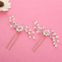 Horquillas PARA EL Cabello para Novia con Diamantes de Imitación y Perlas Elegantes Retro - details 1