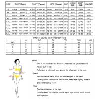 Bikini Sexy De Cintura Alta Para Mujer Estilo Patchwork Sujeción Con Cordón Conjunto De Baño De Playa Elegante Y Cómodo - details 1
