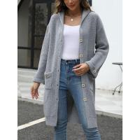 Chaqueta elegante para mujer con cuello en V, prendas de vestir exteriores sueltas e informales - details 4