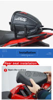 MOTOCENTRIC-Bolsa de asiento trasero para motocicleta, bolsa trasera de gran capacidad para montar en Motocross, impermeable, reflectante nocturno - details 12