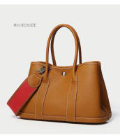 Bolsos De Cuero De Lujo para Mujer, Bolsos De Hombro, Collage De Correas, Anchas De Color - details 7