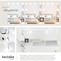 tocador de Maquillaje, Estilo Vintage, Espejo Giratorio, Taburete Acolchado, 4 cajones, Elegante, Muebles Dormitorio, tocador con Espejo, Espejo Maquillaje, tocadores de Maquillaje - details 53