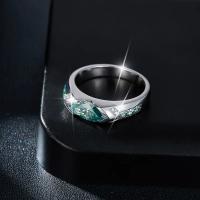 Diamante blanco azul verde hombres mujeres anillo S925 plateado 18k oro fiesta Hiphop anillos para mujeres hombres - details 3