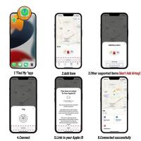 Mini rastreador de etiquetas inteligente Compatible con iOS Find My APP localizador Global antipérdida para coche llaves de mascotas billetera buscador de maletas - details 10