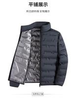 Chaqueta de plumón de grafeno para hombre, abrigo plisado a prueba de viento, cuello levantado, clásico, cálido, invierno - details 3