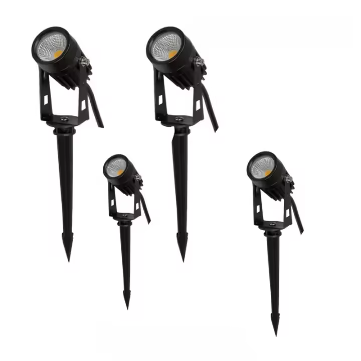 Luz de Jardín IP67 4pcs Bombillas de Paso de Acero Inoxidable Brillo de 450 Lúmenes Impermeable - 1