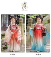 Hanfu-vestido de princesa china para niña, bordado súper inmortal, conjunto de verano de estilo Tang para primavera y otoño - details 8