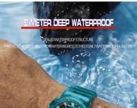 Reloj Deportivo para Hombres SMAEL con Movimiento de Cuarzo y Digital Resistente al Agua Correa de Silicona Luz LED Multifunción Chrono Fecha - details 8