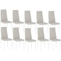Sillas de Comedor Juego de 4 Sillas de Metal para Cocina, Silla de Mesa Comoda Silla con Asiento Tapizado, Negro - details 157