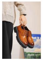 Zapatos de vestir gruesos hechos a mano para hombre, informales, de cuero, de alta calidad, color negro, para fiesta de lujo - details 3