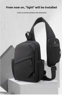 Bolso de pecho antirrobo para hombre, pequeña mochila de viaje para mujer, bolso impermeable de nailon para deportes al aire libre, bandolera tipo bandolera - details 3