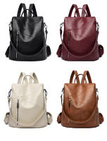 Mochila de Piel de Oveja Premium 2024 Multifuncional para Viajes y Seguridad - details 10